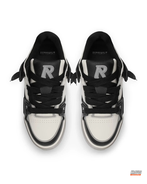 RPT Leather Panelled Court Trainer