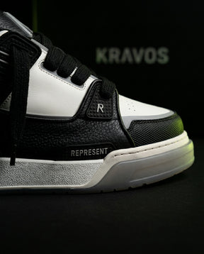 RPT Leather Panelled Court Trainer