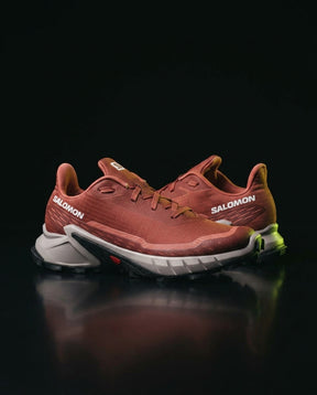 SLM Mesh Layered Trail Trainer Rust Grey