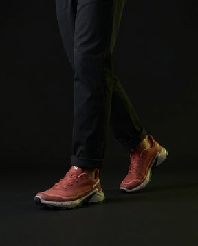 SLM Mesh Layered Trail Trainer Rust Grey
