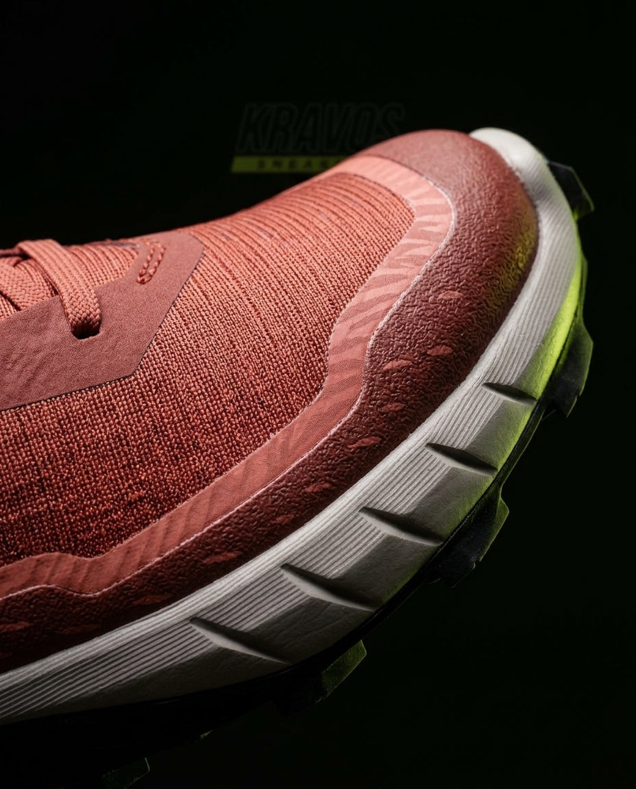 SLM Mesh Layered Trail Trainer Rust Grey