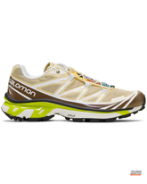 SLM XT-6 Mesh Lugged-Sole Trail Runner Tan Green Brown #tangreenbrown
