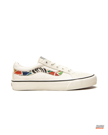 VNS Canvas Embroidered Patchwork Skate Low White Multicolor #whitemulticolor
