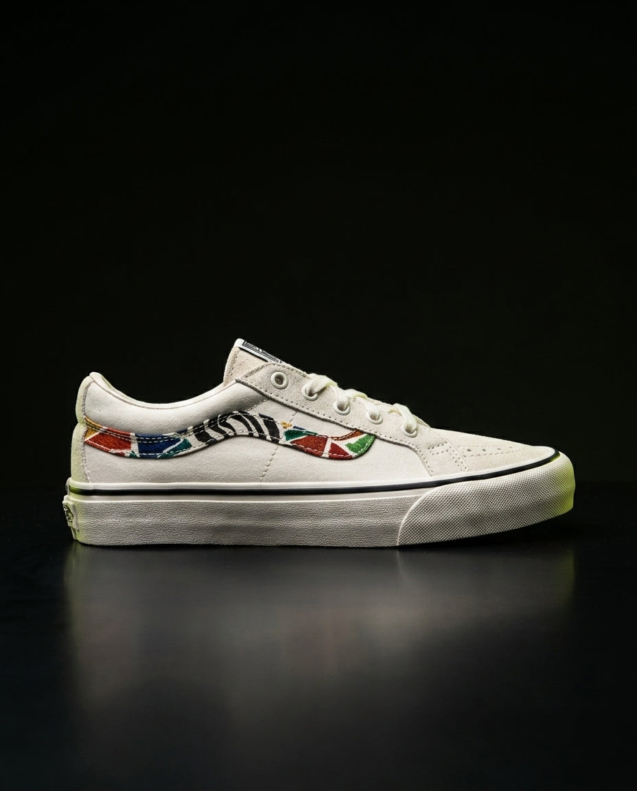 VNS Canvas Embroidered Patchwork Skate Low