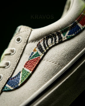 VNS Canvas Embroidered Patchwork Skate Low