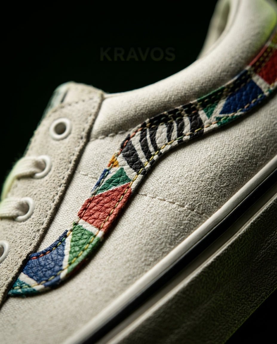 VNS Canvas Embroidered Patchwork Skate Low