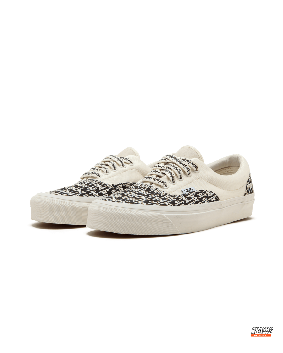 VNS Canvas Printed Text Skate Low