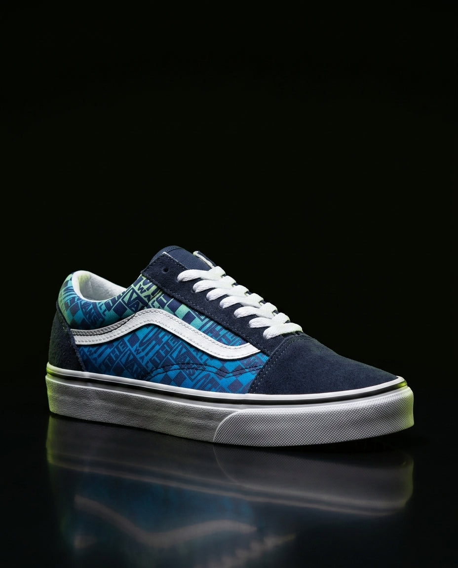 VNS Canvas Printed Vulcanised Skate Low