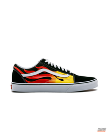 VNS Canvas Suede Vulcanised Skate Low Black Flame #blackflame