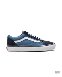 VNS Canvas Suede Vulcanised Skate Low Navy Blue White #navybluewhite