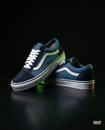 VNS Canvas Suede Vulcanised Skate Low Navy Blue White