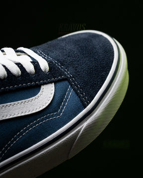 VNS Canvas Suede Vulcanised Skate Low Navy Blue White