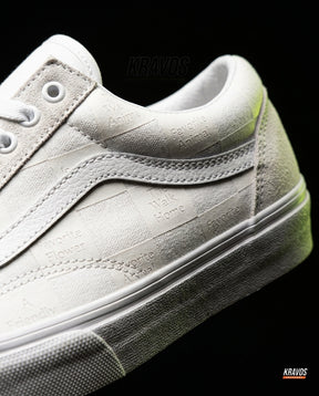 VNS Canvas Suede Vulcanised Skate Low Triple White