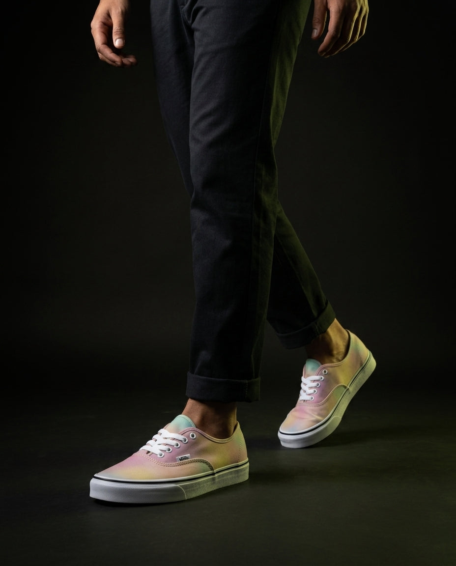 VNS Canvas Vulcanised Skate Low Pastel Multi