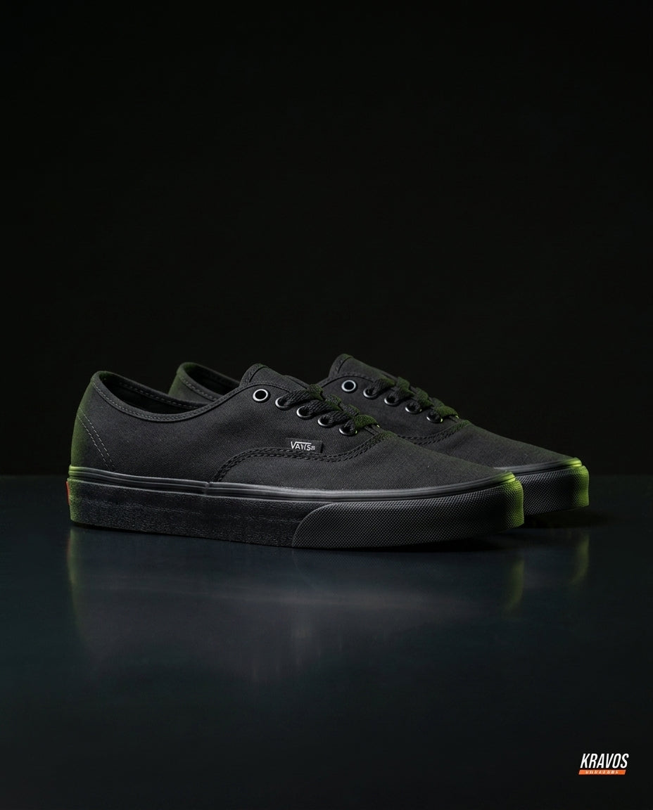 VNS Canvas Vulcanised Skate Low Triple Black