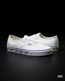 VNS Canvas Vulcanised Skate Low White Blue