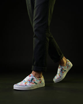 VNS Canvas Vulcanised Skate Low White Multicolour