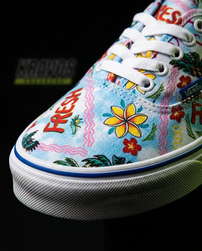 VNS Canvas Vulcanised Skate Low White Multicolour