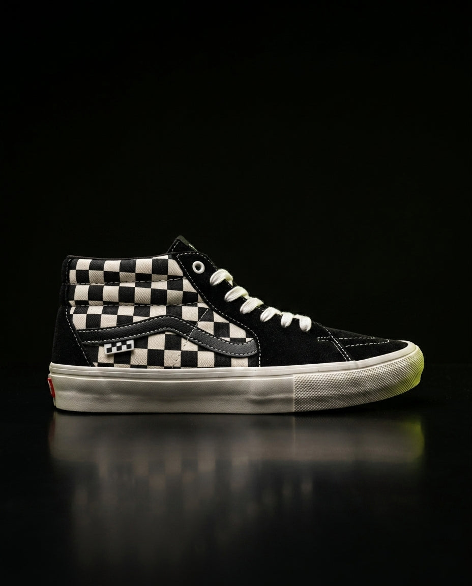 VNS Checkerboard Suede Skate Mid