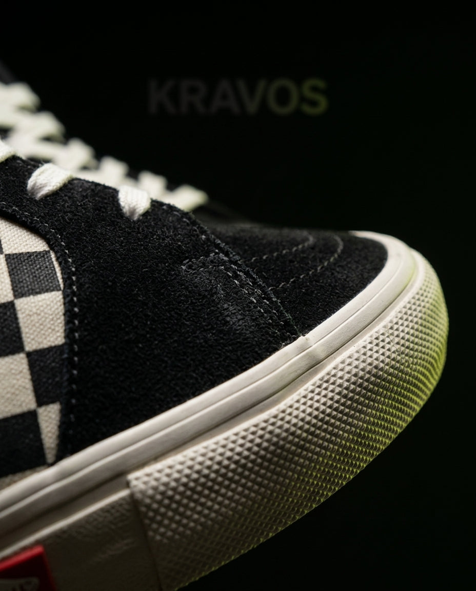 VNS Checkerboard Suede Skate Mid