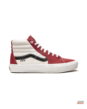 VNS Leather Panelled High-Top Skate Shoe