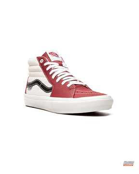VNS Leather Panelled High-Top Skate Shoe