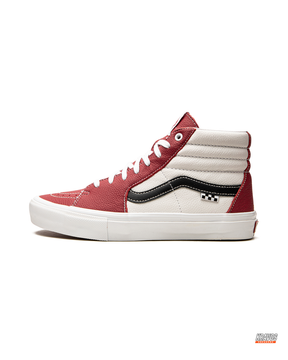 VNS Leather Panelled High-Top Skate Shoe