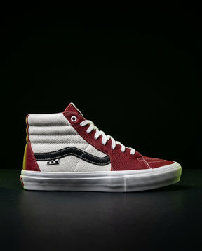 VNS Leather Panelled High-Top Skate Shoe