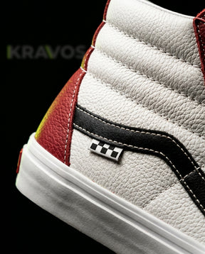 VNS Leather Panelled High-Top Skate Shoe