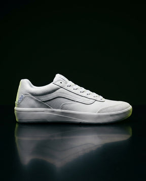 VNS Leather Pebbled Checker-Tab Trainer