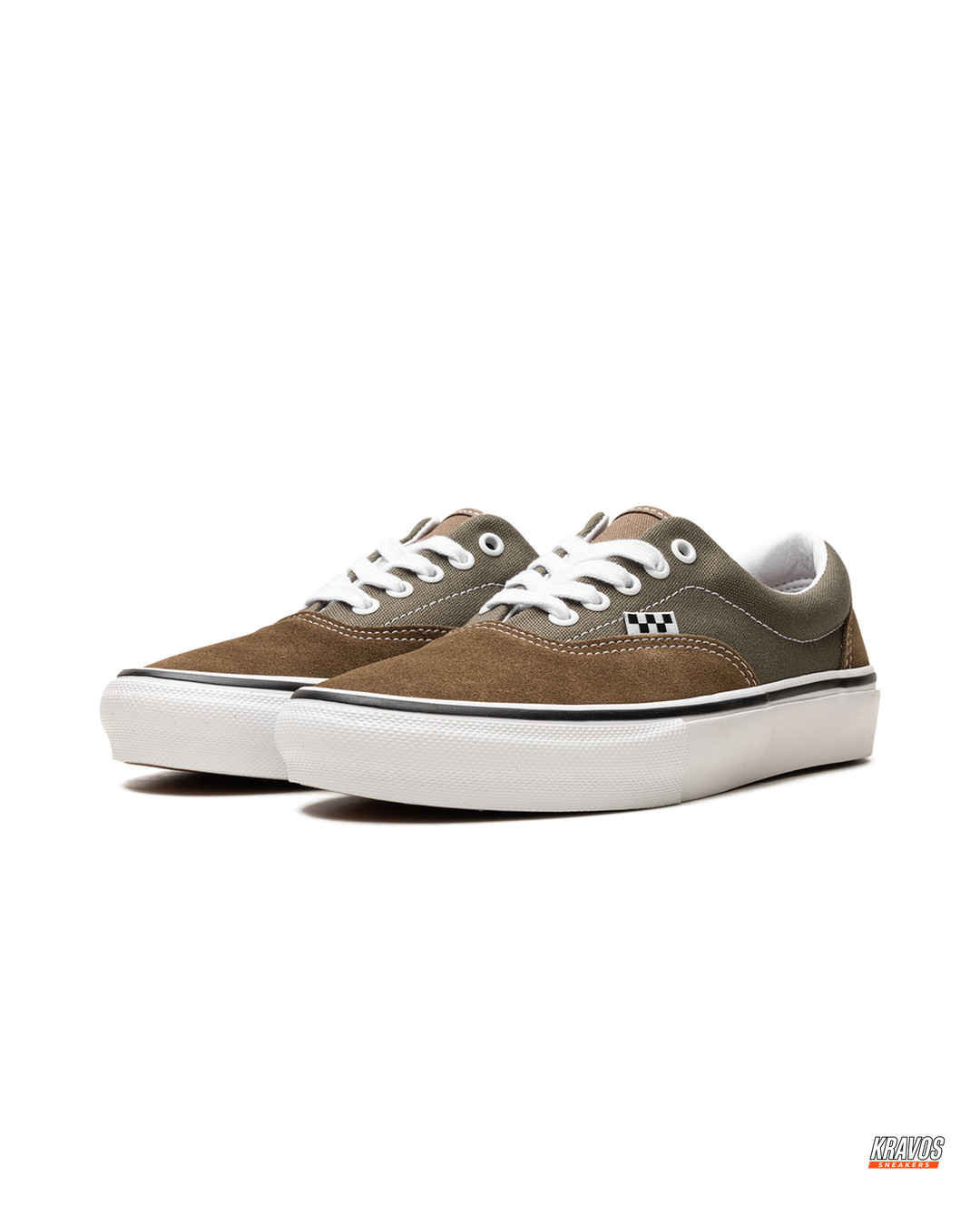 VNS Suede Canvas Panelled Skate Low