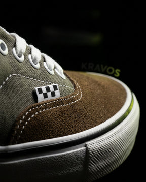 VNS Suede Canvas Panelled Skate Low