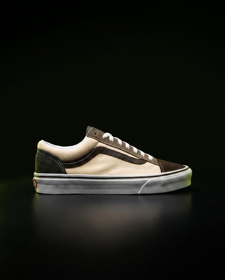 VNS Suede Colour-Block Skate Trainer