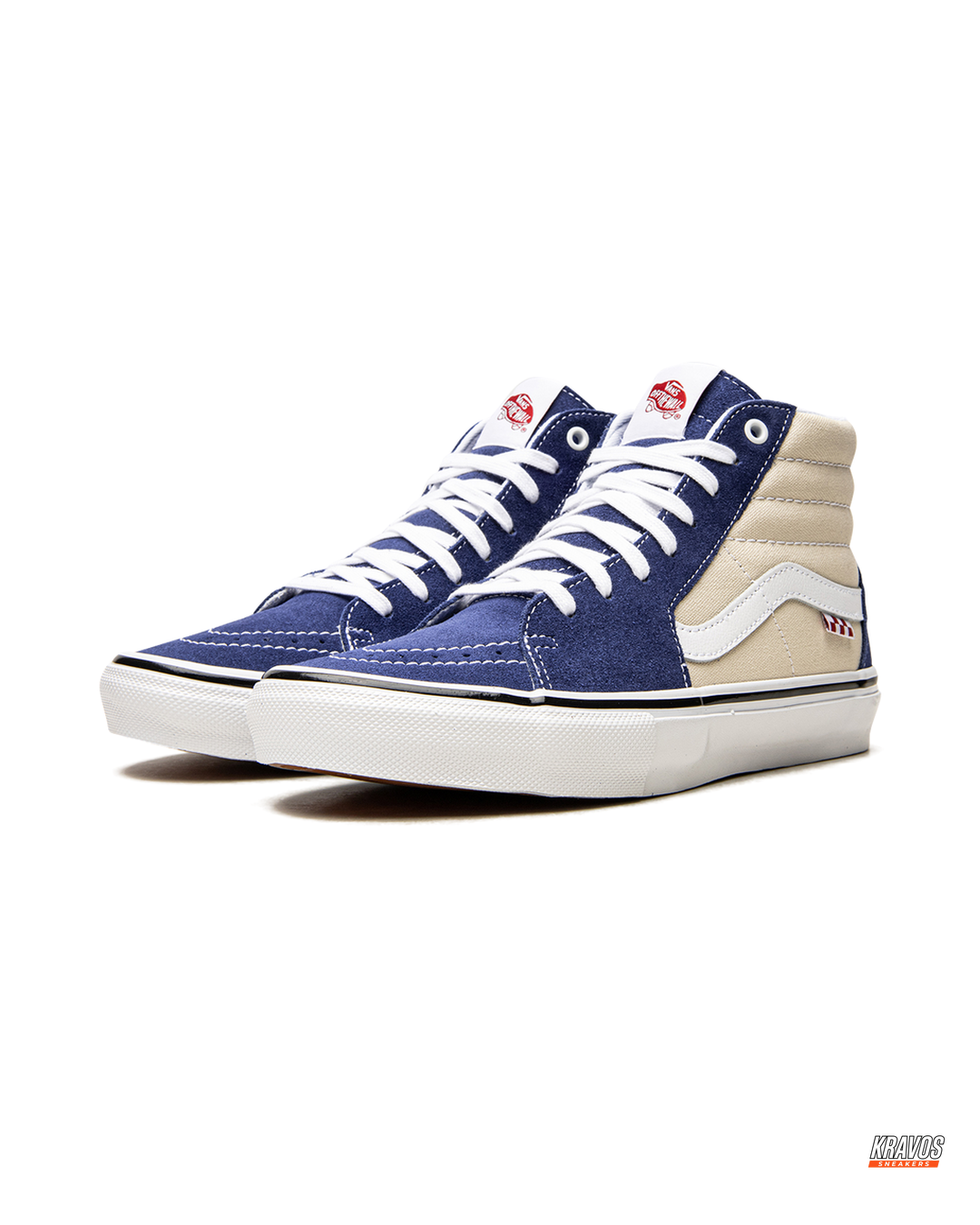 VNS Suede Panelled High-Top Skate Shoe