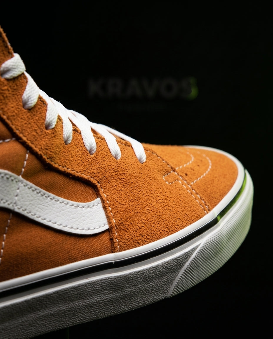 VNS Suede Panelled High-Top Skate Shoe