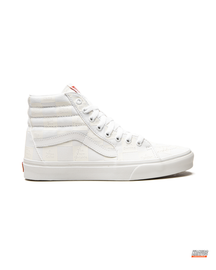 VNS Suede Panelled High-Top Skate Shoe Triple White #triplewhite