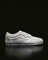 VNS Suede Panelled Skate Low Triple White