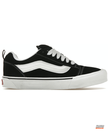 VNS Suede Panelled Skate Trainer Black White #blackwhite