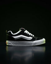 VNS Suede Panelled Skate Trainer Black White