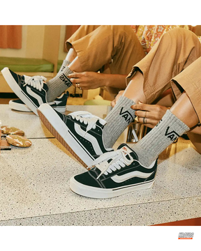 VNS Suede Panelled Skate Trainer