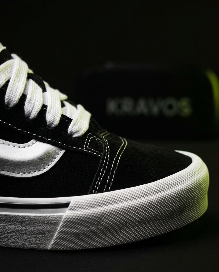 VNS Suede Panelled Skate Trainer