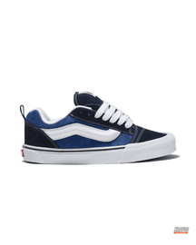 VNS Suede Panelled Skate Trainer Navy Blue White #navybluewhite