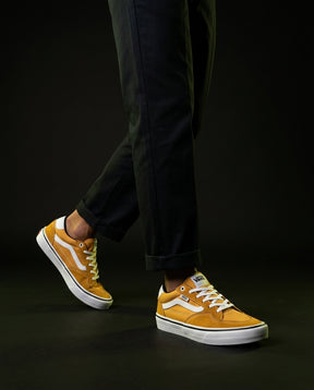 VNS Suede Ribbed-Toe Skate Trainer