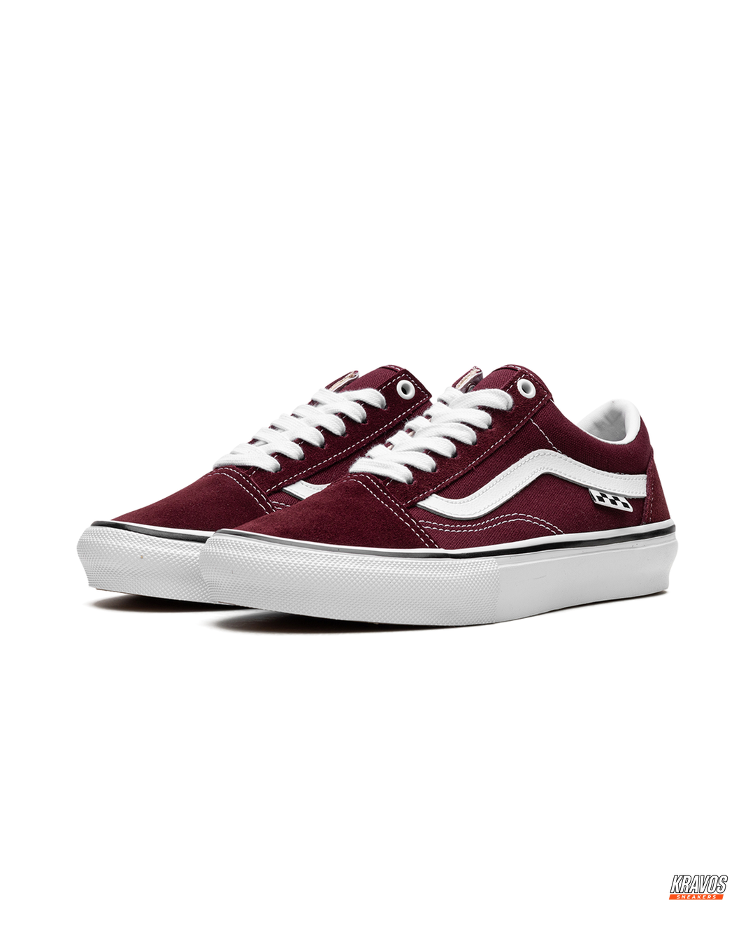 VNS Suede Wavy-Stripe Skate Low