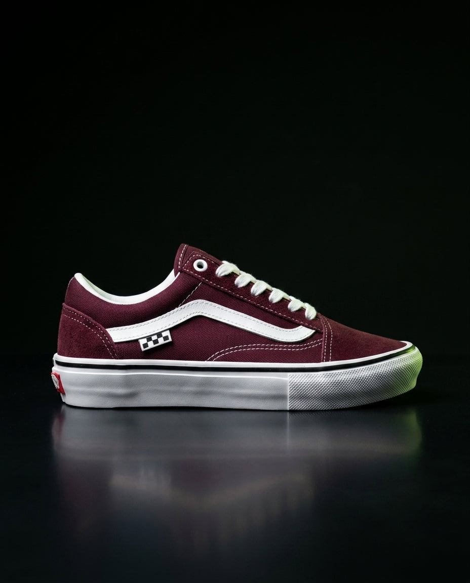 VNS Suede Wavy-Stripe Skate Low