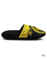 VRS Baroque Print Terry Slipper Black Gold #blackgold