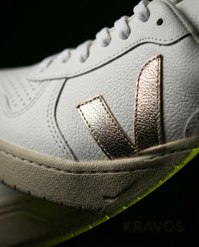 VRT Leather Metallic-Logo Court Trainer