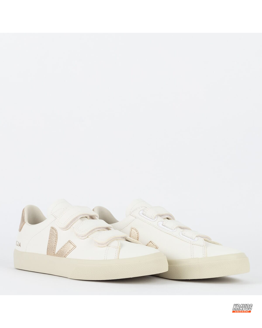 VRT Leather Triple-Strap Court Trainer