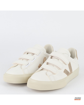 VRT Leather Triple-Strap Court Trainer