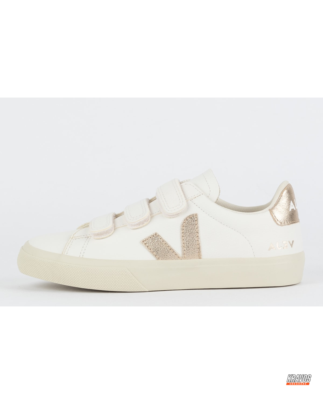 VRT Leather Triple-Strap Court Trainer
